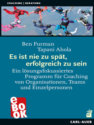 cover image of Es ist nie zu spät, erfolgreich zu sein
